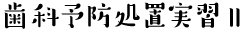 歯科予防処置実習2