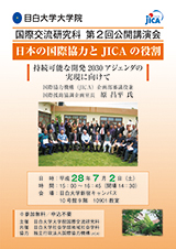 日本の国際協力とJICAの役割、チラシ