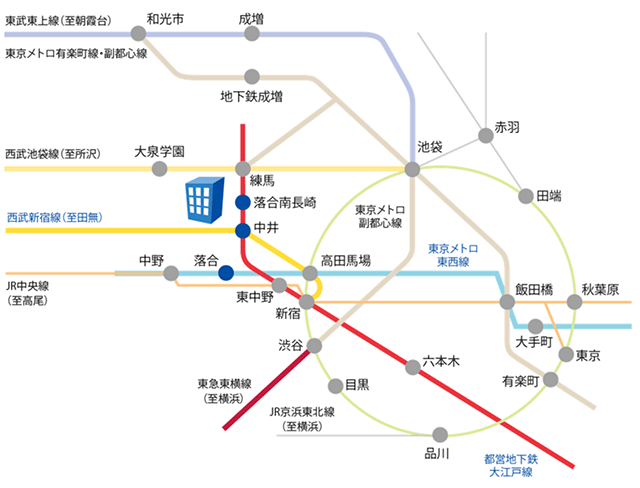 目白大学新宿キャンパスマップ