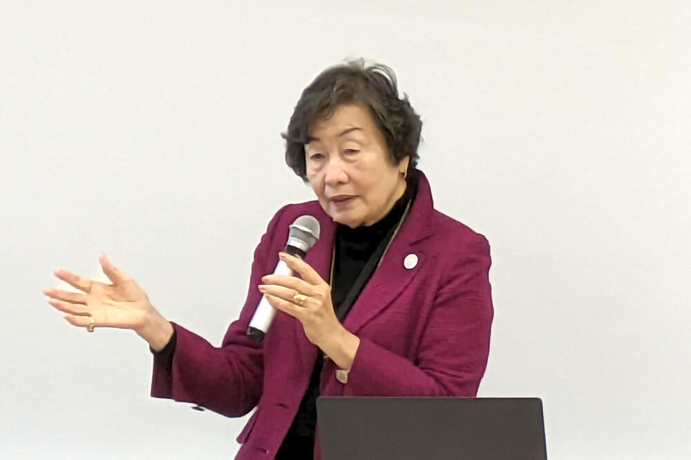﨑田氏の講演