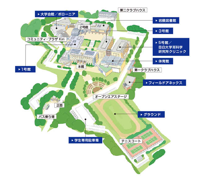 Campus Map of Iwatsuki