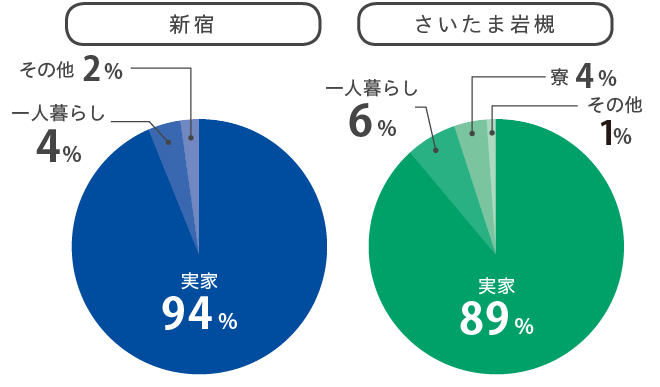 一人暮らし円グラフ