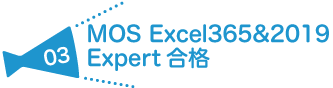 MOS Excel365&2019 Expert　合格
