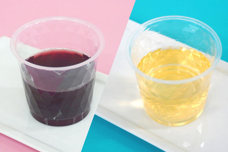 ぶどうとりんごのゼリー