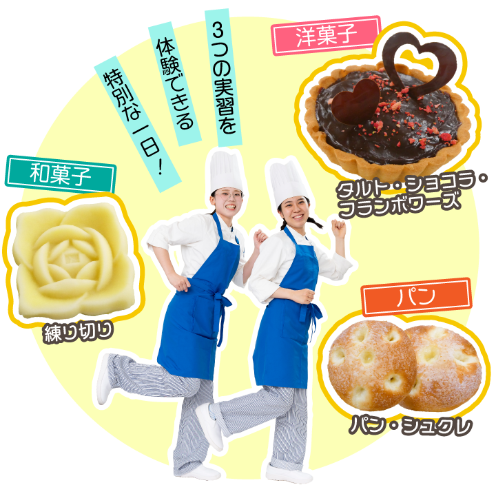 練り切り・ハムチーズロール・フィナンシェ