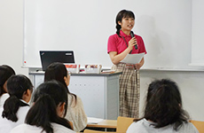 AO入試で合格した在学生が、自らの体験談を語りました（短大）