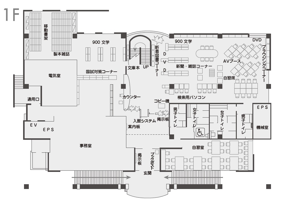 フロアガイド 1F