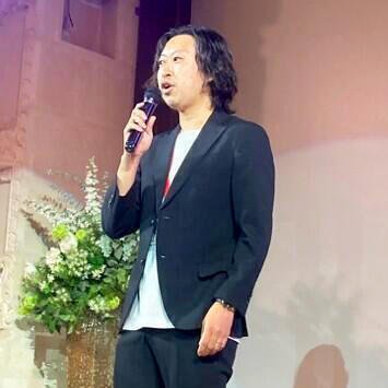 川邊同窓会長のあいさつ