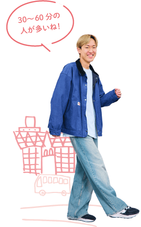 60-90分の人が多いね!
