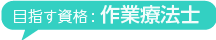 目指す資格作業療法士