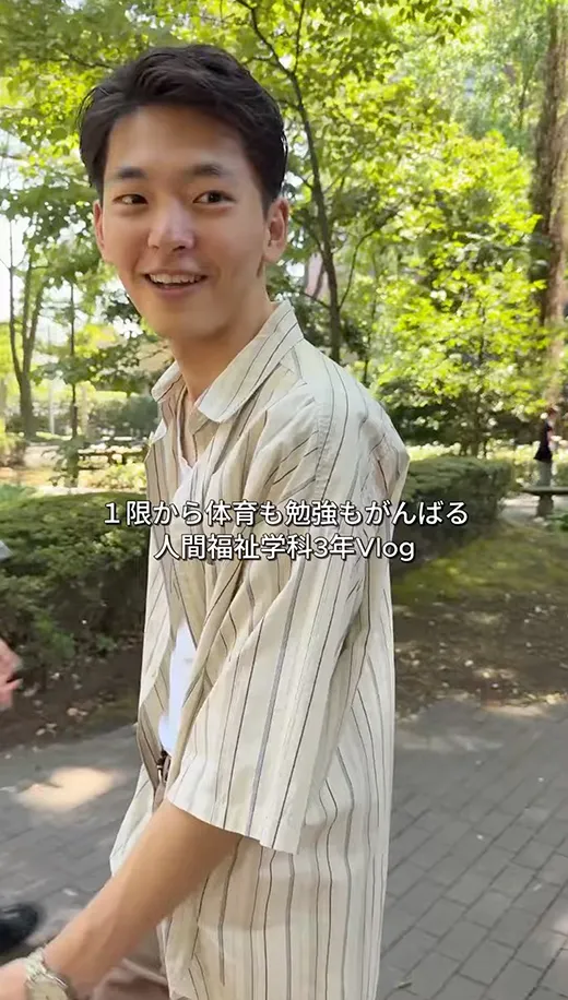 1限の体育から全力でがんばる福祉学生のvlog